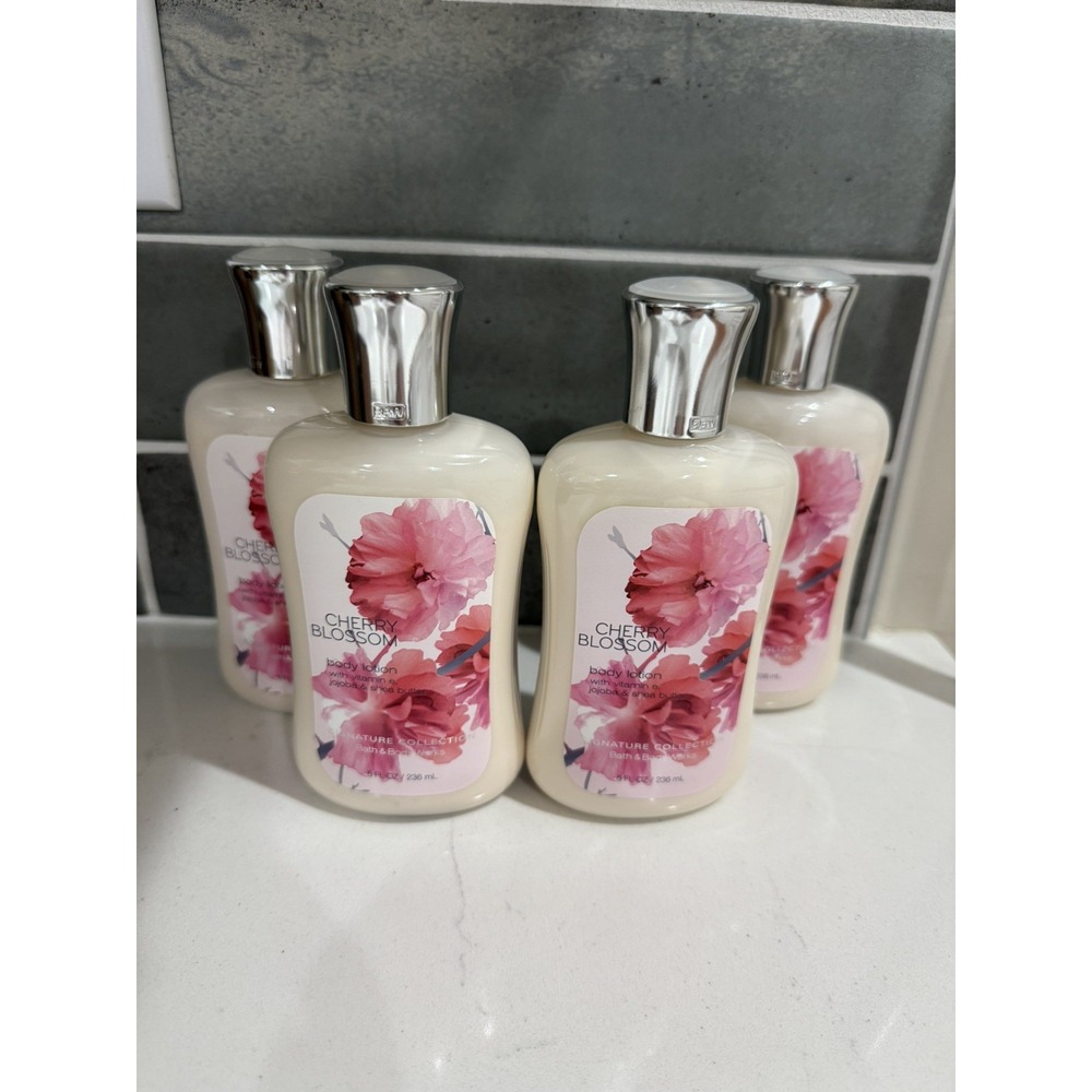 Bath & Body Works Cherry Blossom Body Lotion Full Size 8 oz NEW Discontinued (4)
